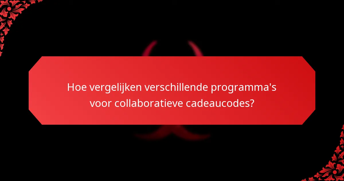 Hoe kunnen consumenten collaboratieve cadeaucodes vinden en gebruiken?